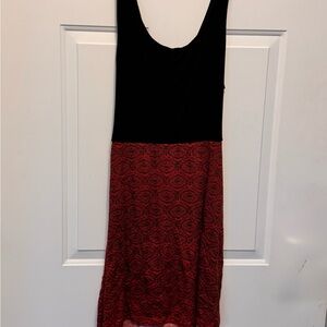 Casual Black and Red Sleeveless Sheath Dress by Gypsy Chic.